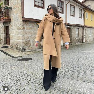 ZARA DOUBLE SIDED 100% WOOL COAT ZW COLLECTION